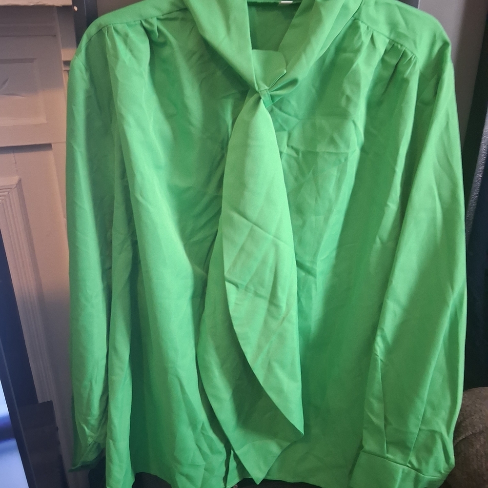 Fashion Nova Green Blouse